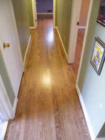 Hardwood Floor refinishing in Decatur, GA - Hallway after